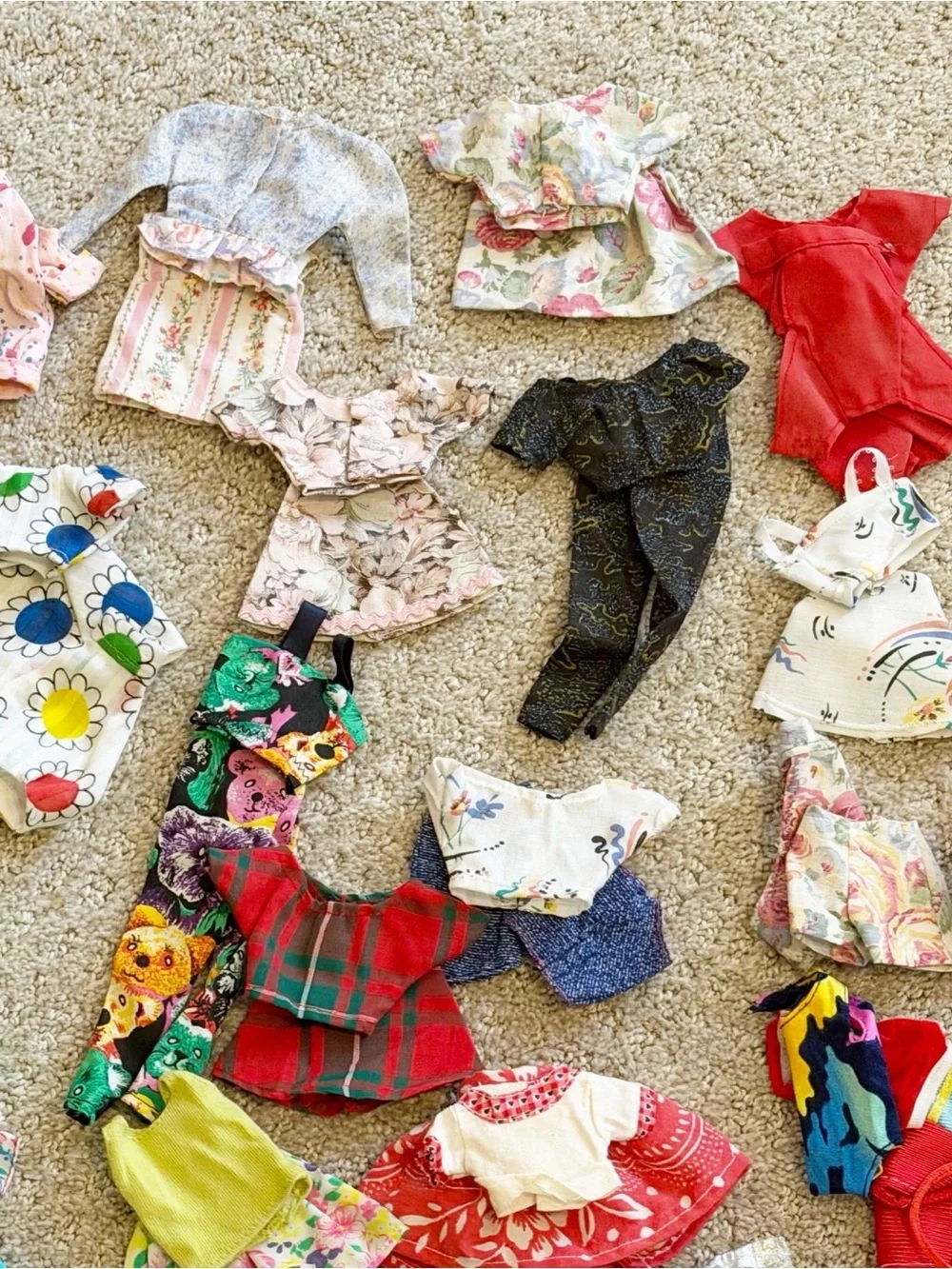 Vintage Barbie Doll Clothing Lot Clone Mommy Made 60’s/70’s/80s Handmade Outfits